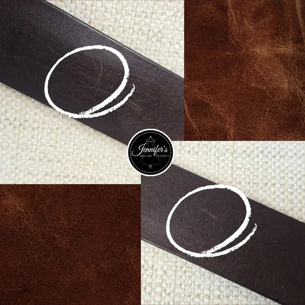 Cabela's Men's Brown Genuine Leather Belt with Silver Buckle Size 42